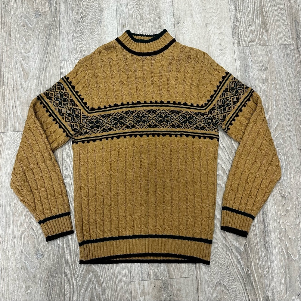 Vintage Lord Jeff men’s cable knit sweater